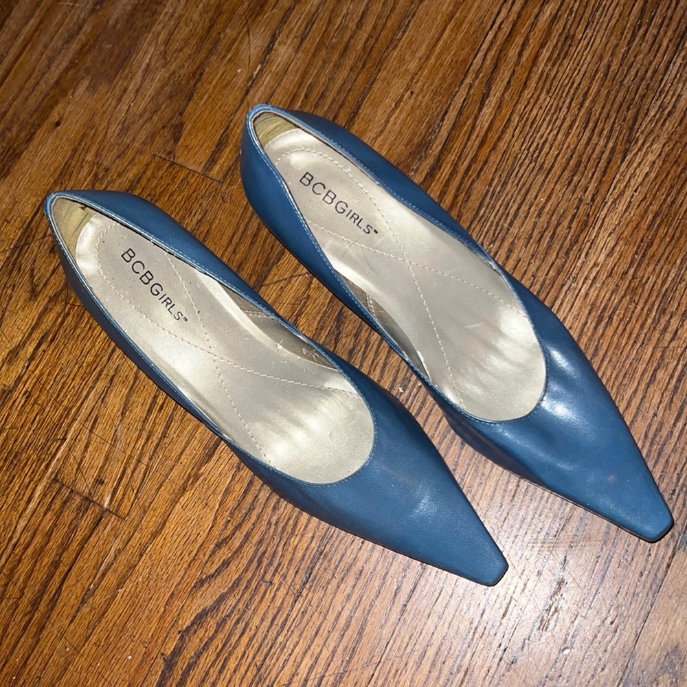 Steel blue heels BCBGirls size 7